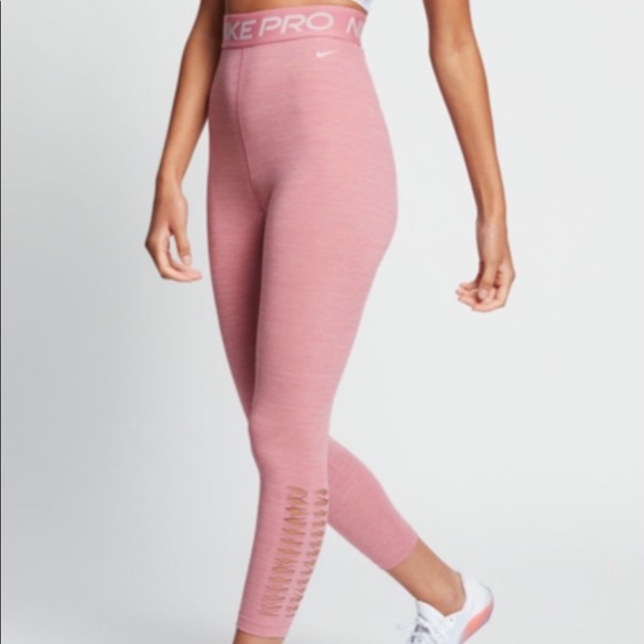 Nike Pro Hi-Rise Light Pink Leggings